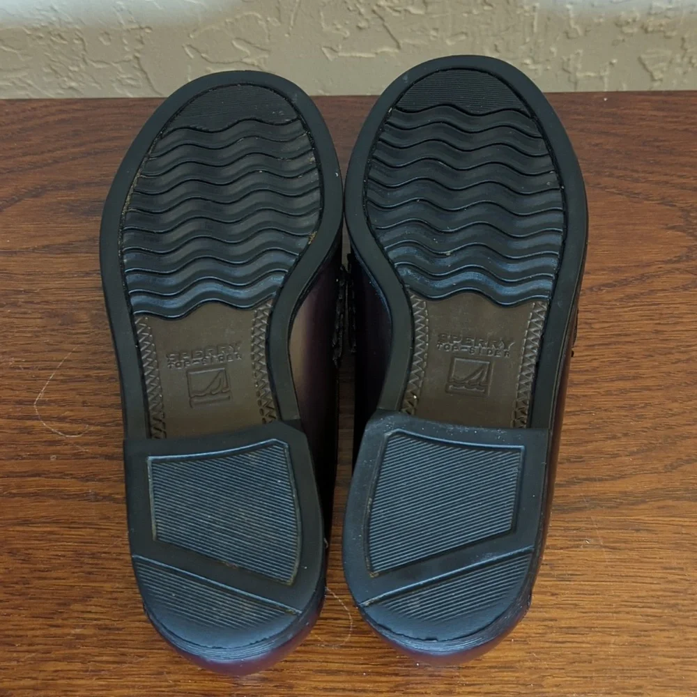 Sperry Boys Top-Sider Colton Burgundy Loafers Size 12.5